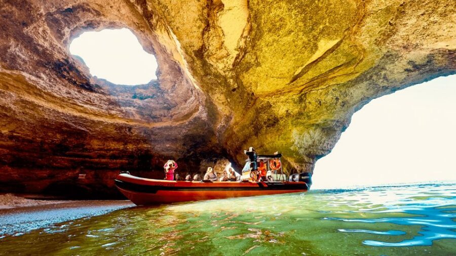 From Lagos: Benagil Caves Speedboat Adventure - The speedboat ride: adrenaline with real safety gear