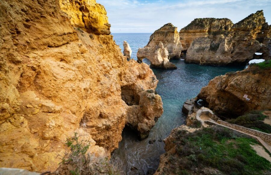 From Lagos: Cruise to the Caves of Ponta da Piedade - The rock-formation game: elephants, camels, and story-based sightseeing