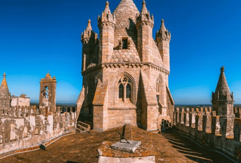 From Lisbon: Évora + Chapel of Bones + Monsaraz + Alentejo Wines - Évora Cathedral and the Roman Temple of Diana: the big “wow” hits