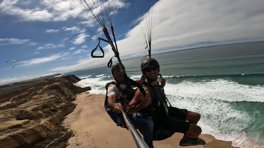 From Lisbon: Paragliding Tandem Flight - The Flight Itself: Inflatable Canopy and Ocean-View Magic