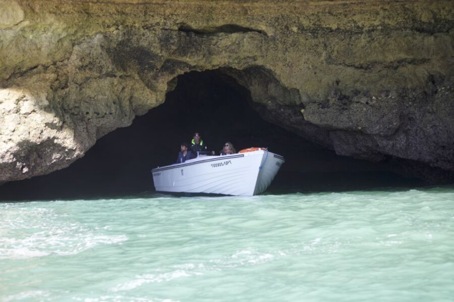 From Portimão: Benagil Boat Tour with Local Guide - Carvoeiro and Algar Seco: where the cliffs start feeling personal