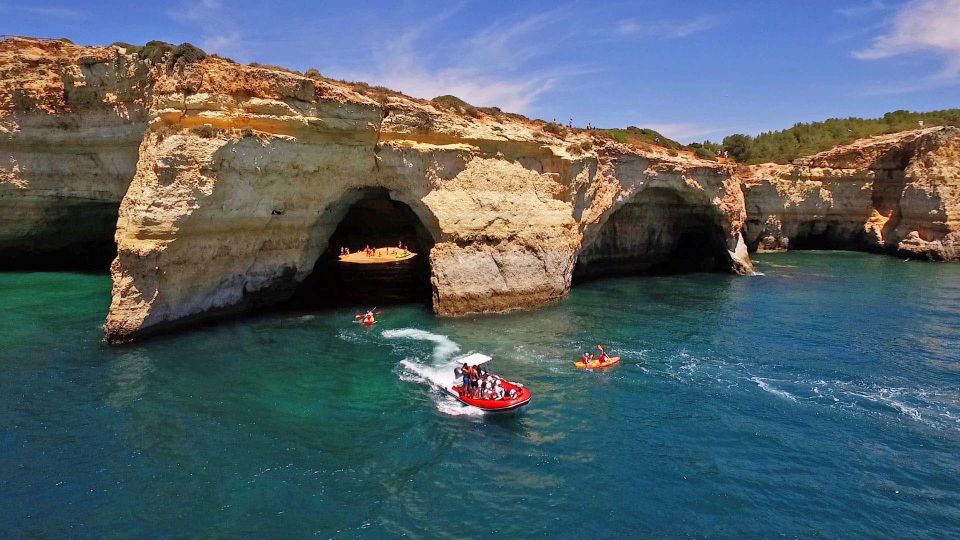 From Portimão: Private Boat Tour to Benagil Cave - Along the Arade: Fort Santa Catarina, Ferragudo castle, and working coastline views