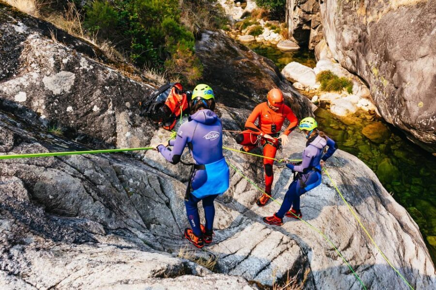 From Porto: Gerês National Park Canyoning Trip - The Canyon Route Itself: Slides, Pool Swimming, Zip Lines, and Short Abseils