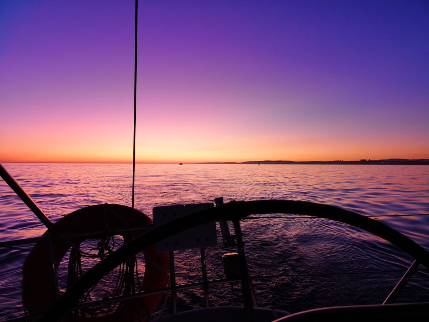 From Vilamoura: Sunset Tour on a Luxury Sailing Yacht - Falésia Beach cliffs from the water: why the view feels special