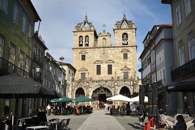 Full-Day Braga & Guimarães Guided Semi-Private Tour with Lunch from Porto - Stop 5: Igreja de São Miguel do Castelo, built for plain impact