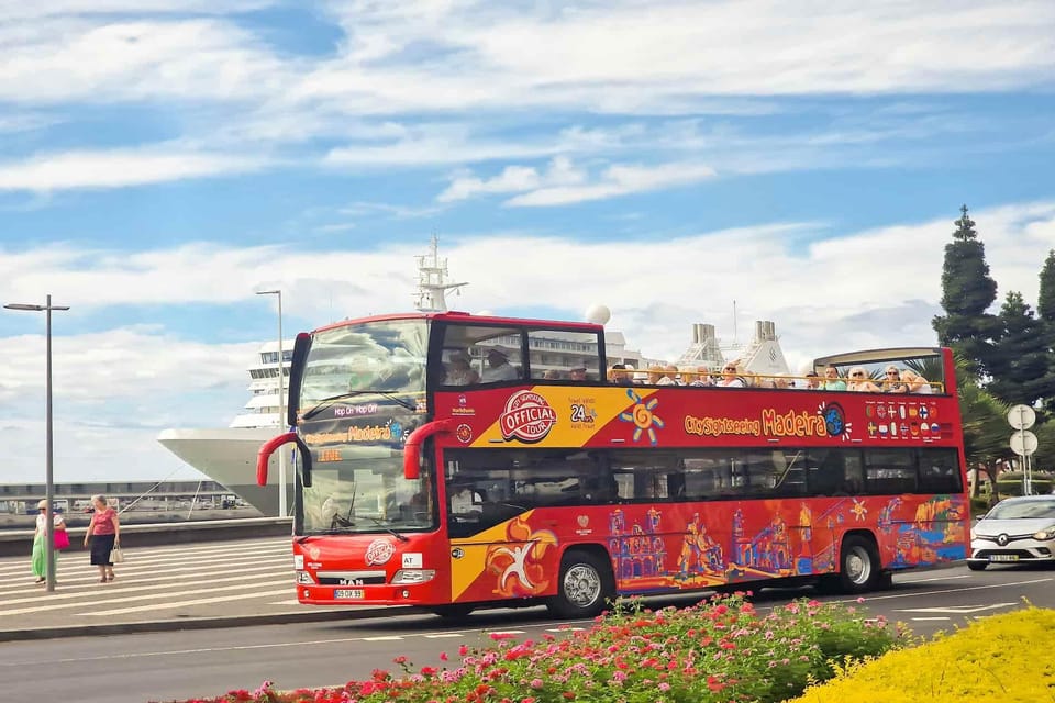 Funchal: City Sightseeing Hop-On Hop-Off Bus Tour - Fixed-time walking tours and wine tasting that add real context