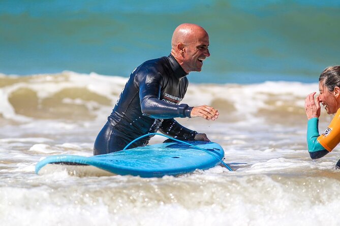 Group Surf Lessons - The boat, dunes, and getting to the surf spot in Faro