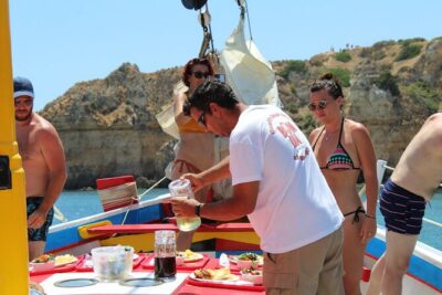 Half-Day Sailing Tour in Baia de Lagos with Lunch - Ponta da Piedade views from the bay: cliffs, beaches, and photogenic rock