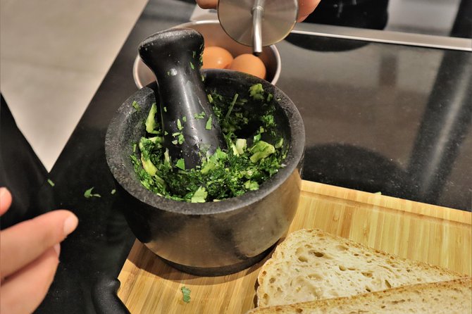 Hands on Portuguese Cooking Class in Lisbon - Entering Compadre Cooking School and getting to work