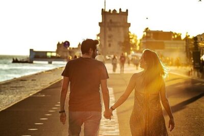 Holiday Photo Shoot with Lisbon Photographer - Baixa Chiado streets plus Tejo River angles