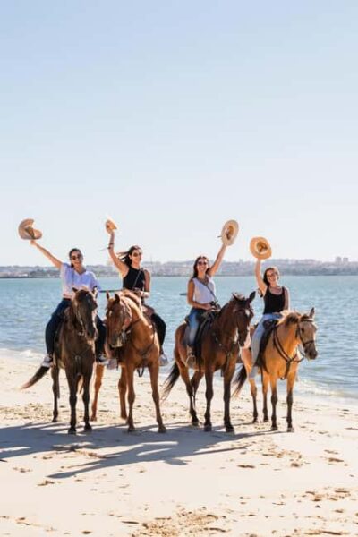 Horseback Riding Through The Beach GROUP - PDT - Where You Start: Rua 1º de Maio and the Patio do Tejo farm
