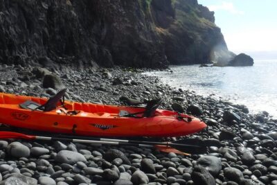 Kayak and Snorkeling Tour in Underwater Nature Reserve Garajau - Praia de Garajau: The Cove Entry Reality (Ladders, Waves, and Safety)