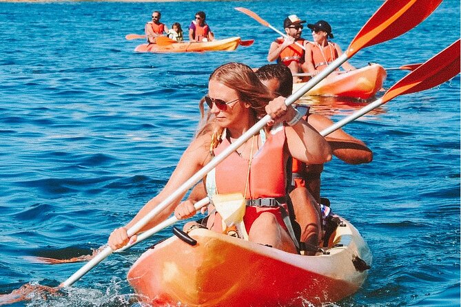 Kayak into the Hidden Caves and Secret Beaches - Four Praia Stops: São Rafael, Arrifes, Coelhinha, Castelo, Plus a Desert-Beach Break