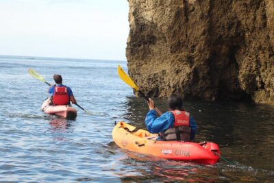 Kayak tour in Lagos to visit the caves. - Snorkel Stops by Kayak: What Optional Really Means