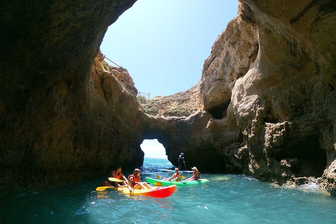Kayaking Experience at Algarve Coastline Highlights Benagil caves - Stop 3: Praia da Marinha views from the water route