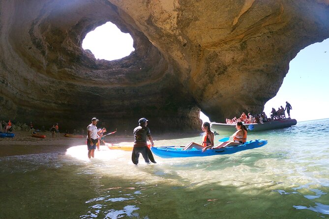 Kayaking Experience at Algarve Coastline Highlights Benagil caves - Stop 1: Benagil caves area, up close and personal