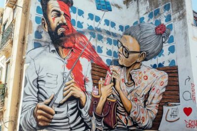 Kickstart Street Art Tour in Lisbon - Stop 1: Shepard Fairey x Vhils and the Add Fuel add-on