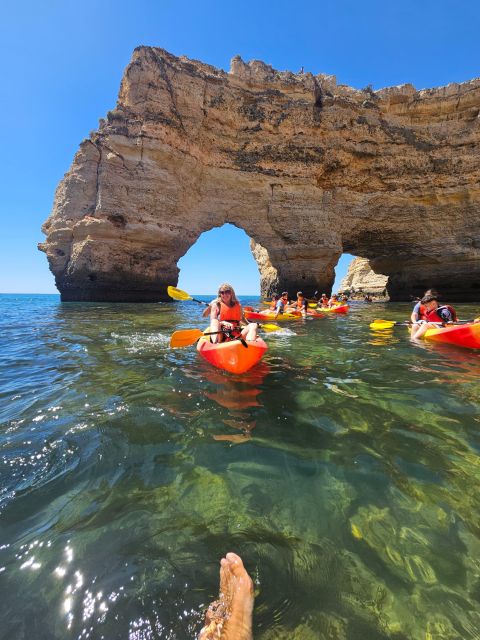 Lagoa: Benagil Cave and Marinha Beach Guided Kayaking Tour - From Lagoa to Marinha: what the route really feels like