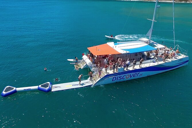 Lagos Half-Day Catamaran Cruise with Lunch - Stop 2: Camilo Beach Views and Sandstone Rock Formations