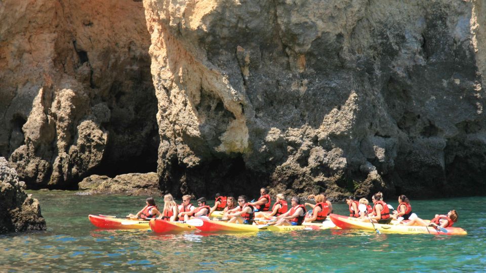 Lagos: Kayaking Tour - The end of the kayaking: return to the catamaran and a quick swim