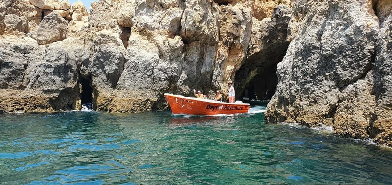 Lagos: Ponta da Piedade Caves Boat Tour - The boat and crew setup: built for tight passages, not big sightseeing