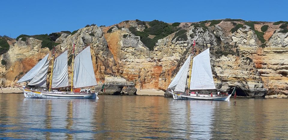 Lagos: Ponta Piedade Sail & Caves Cruise w/Portuguese Tapas - The sail can feel more like “cruise” than full sailing