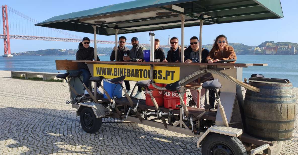 Lisbon: 1-Hour Beer Bike Tour with Draft Beer & Sangria Ride - Meet the Beer Bike Near SUD Lisboa