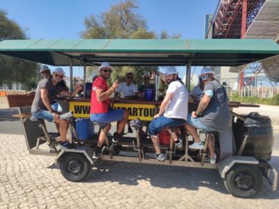 Lisbon: 1-Hour Beer Bike Tour with Draft Beer & Sangria Ride - One Hour of Riverside Riding: What the Tour Feels Like