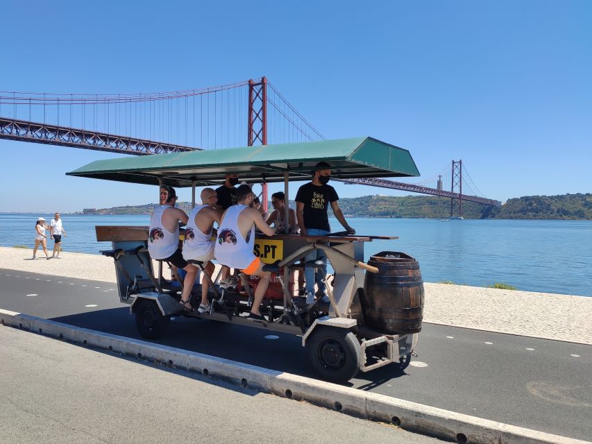 Lisbon: 1-Hour Beer Bike Tour with Draft Beer & Sangria Ride - Photo Breaks and Music Controls (Yes, You Can DJ)