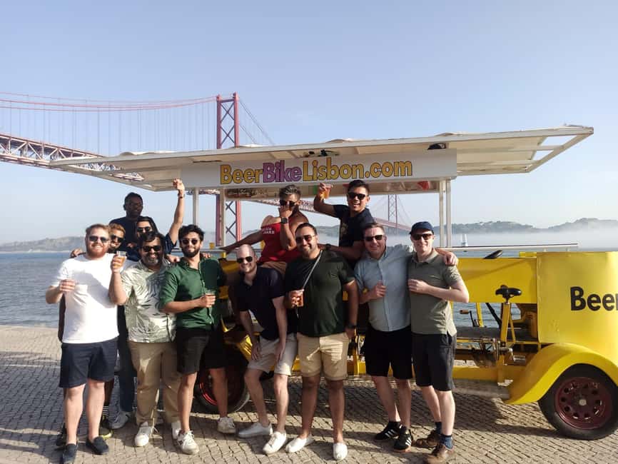Lisbon: 1-Hour Beer, Sangria or Wine Bike Sightseeing Tour - Tejo River views and the Belem area: the route hits the classics