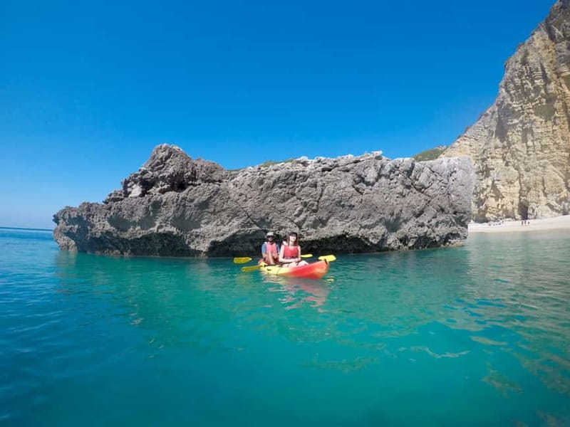 Lisbon: Arrabida Park Kayak Tour with Beach Picnic - Kayak Back and Time for Dry Clothes