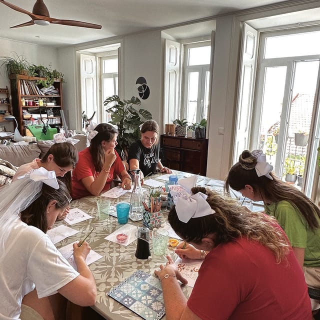 Lisbon: Azulejos' Design Create Your Own Tile Workshop - What the workshop feels like: cozy, patient, and not intimidating