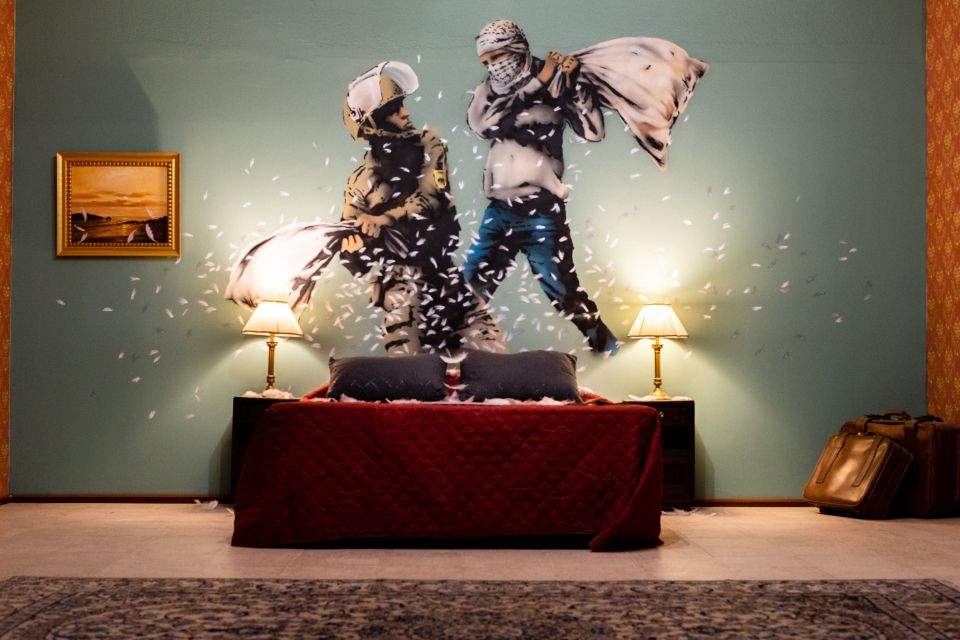 Lisbon: Banksy Museum Permanent Exhibition Entry Ticket - Girl with Balloon to Sweep It Under the Carpet