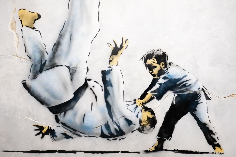 Lisbon: Banksy Museum Permanent Exhibition Entry Ticket - Physical Pieces Plus Projections and Video Installations