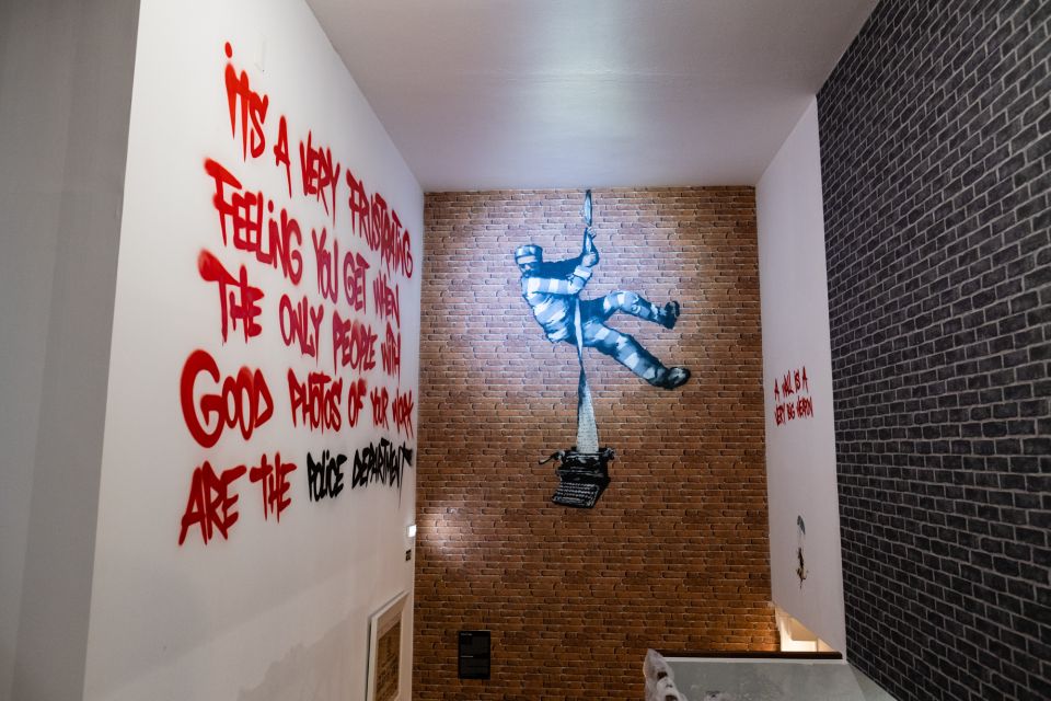 Lisbon: Banksy Museum Permanent Exhibition Entry Ticket - The Ending: Walled Off Hotel Reproduction in Bethlehem