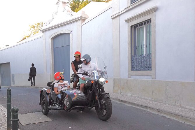 Lisbon: Belem Motorcycle Side-car Tour - Pont 25 de Abril area: seeing how Lisbon moves between river banks
