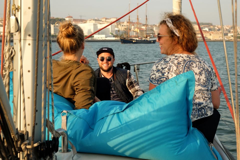 Lisbon: City Skyline Sailboat Cruise with Drink and Snacks - Under the 25 de Abril Bridge to Belém’s waterfront icons