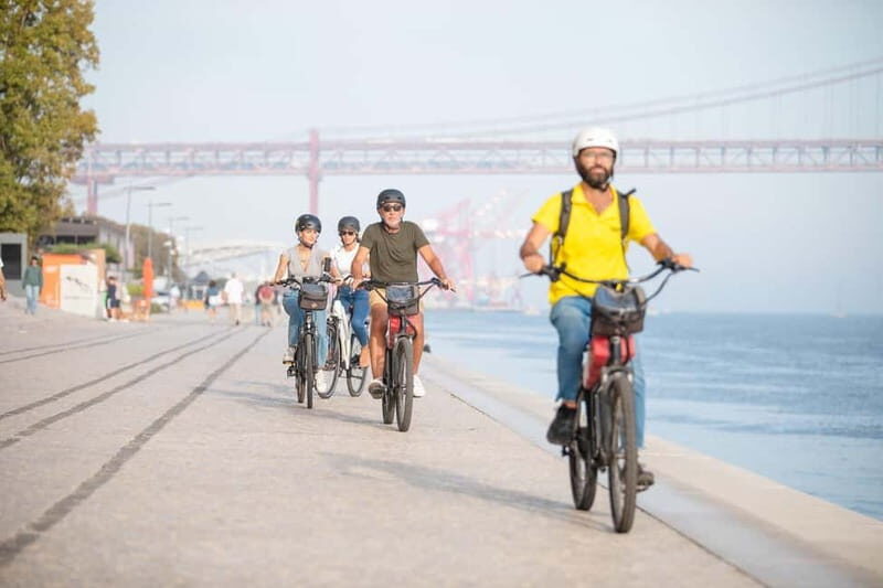 Lisbon: Electric Bike Tour by the River to Belém - MAAT stop: modern architecture meets the river view
