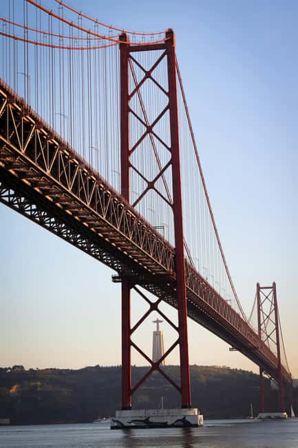 Lisbon: Exclusive Golden Hour Sunset Boat Cruise - 25 de Abril Bridge: the Lisbon icon that photographs like a postcard