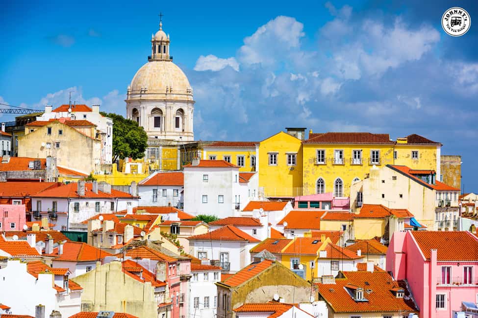 LISBON : EXPLORE OLD TOWN ALFAMA BY ELECTRIC TUK TUK - Miradouro da Senhora do Monte: 180 degrees of perspective