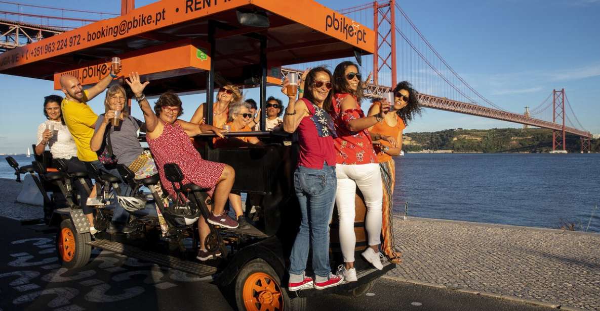 Lisbon: Fun Beer Bike by the Seafront - Key highlights you’ll feel right away