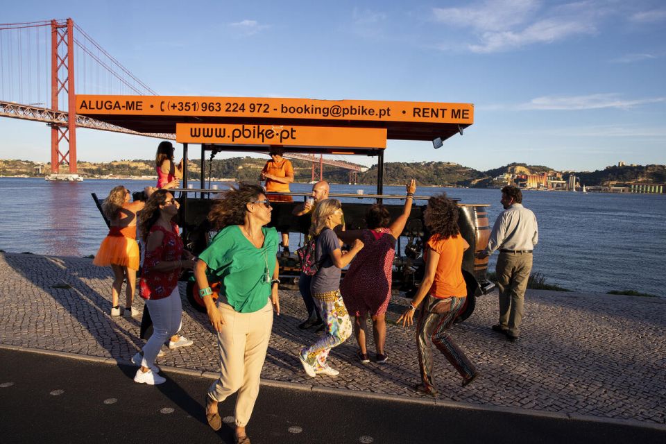 Lisbon: Fun Beer Bike by the Seafront - The route: Tejo riverside, seafront energy, and landmark photo moments