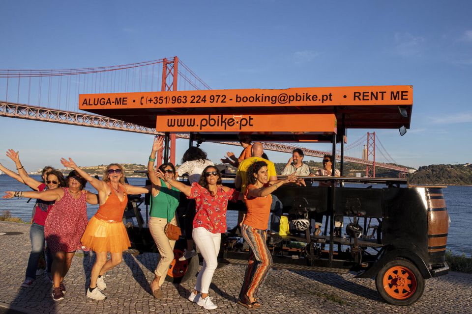 Lisbon: Fun Beer Bike by the Seafront - What I like most: why this hour feels like a win