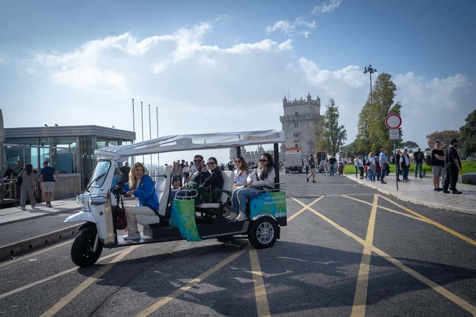 Lisbon Highlights: Private Tuk Tuk Sightseeing City Tour - São Pedro de Alcântara viewpoint and Estrela Basilica option