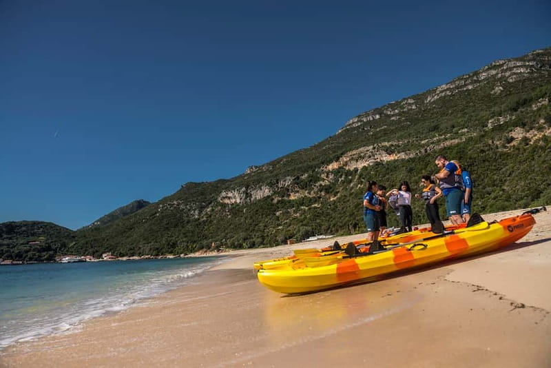 Lisbon: Kayak Tour Arrábida Natural Park, Setubal, Sesimbra - Creiro’s Beach Meeting Point and Getting Into Gear
