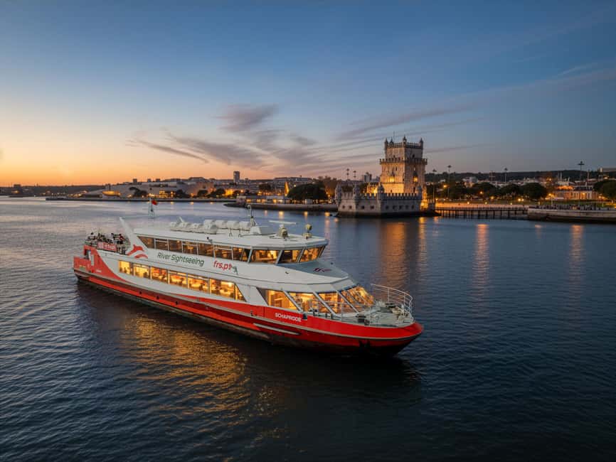 Lisbon Night Cruise: Illuminated Sights on the Tagus River - The illuminated route: from Commerce Square to Belém landmarks