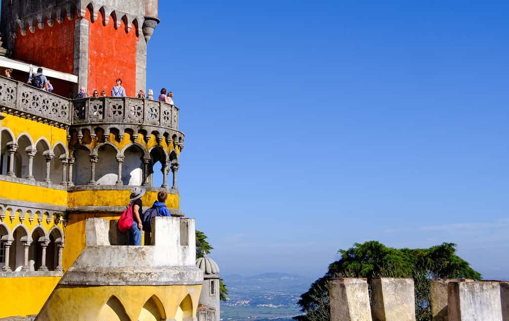 Lisbon: Pena Palace, Sintra, Roca & Cascais by Van - Pena Palace Area: Fairytale Views Without Palace Interiors