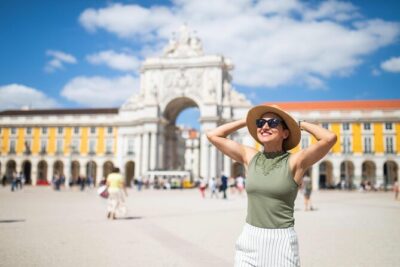 Lisbon Professional Photoshoot - Starting at Praça do Comércio: The Shot Planning Moment