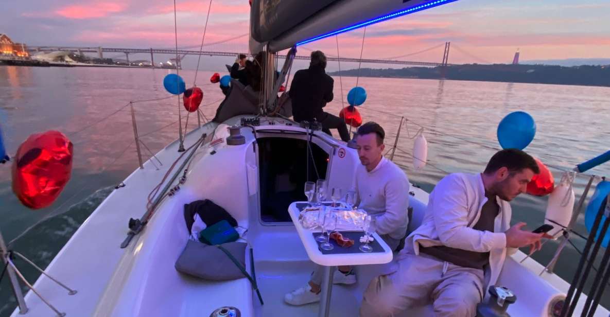 Lisbon: Sailboat Tour w/ Local Guide and Open Bar Green Wine - Starting Under the 25 de Abril Bridge: Get Your Timing Right