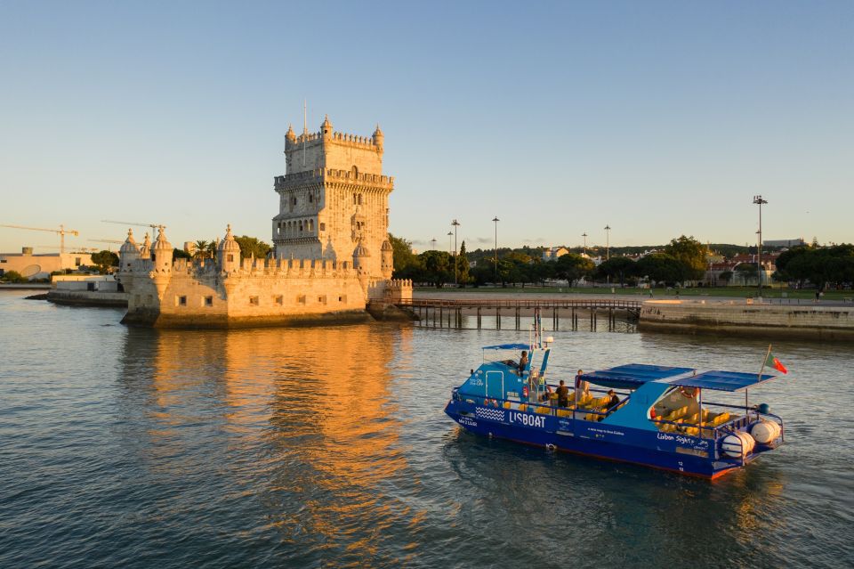 Lisbon: Sightseeing Boat Tour with Hop-On Hop-Off Option - Onboard experience: Wi‑Fi, toilets, and app-based landmark info